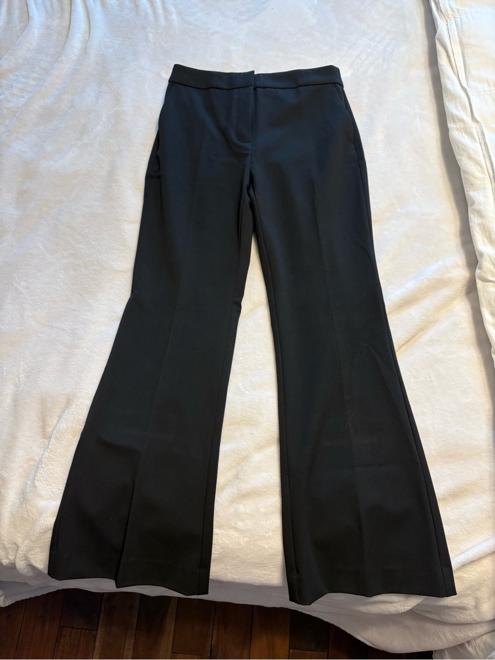 Mango Black Boot-Cut Dress Pants